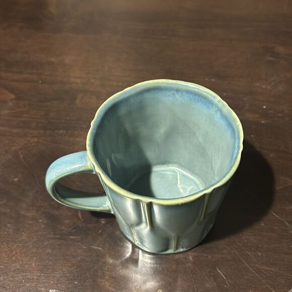 Starbucks Blue Green Bone China Coffee Cocoa Mug Cup - Picture 2 of 6